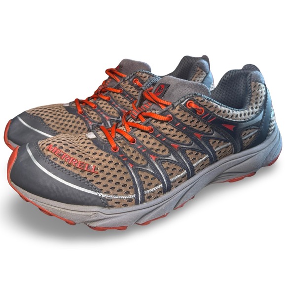 Merrell Other - Merrell Castle Rock Lantern Mens Trail Running Shoes Grey Orange J06525 Size 9.5